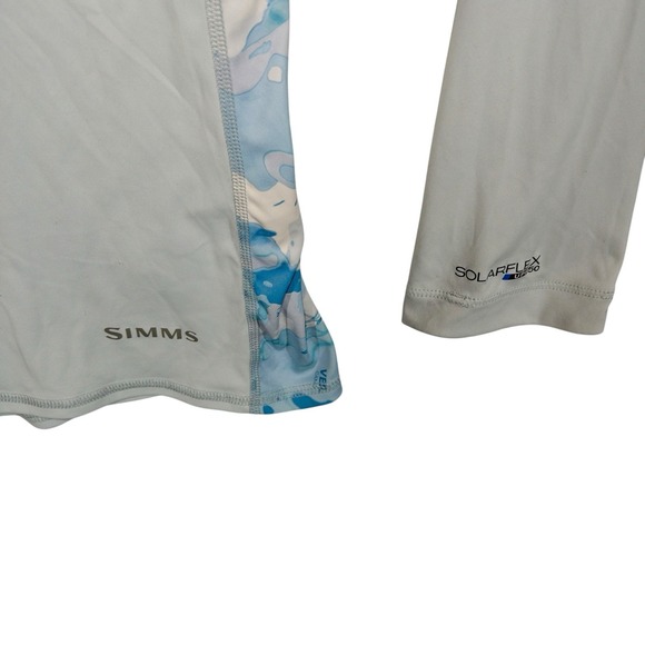 Simms Fishing Veil Camo Womens XL Hoodie Solar Flex UPF 50+‎ Outdoors Gorpcore - Picture 4 of 12